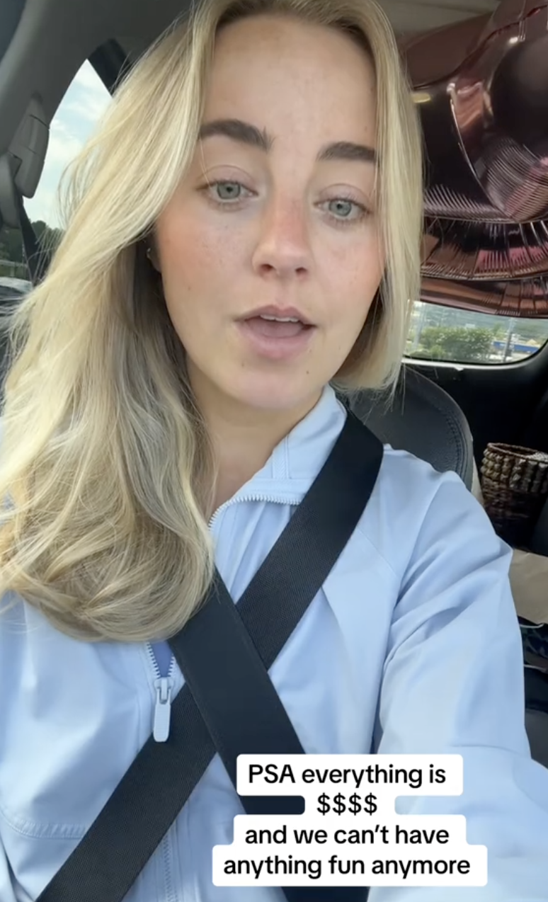 woman talking to tiktok viewers